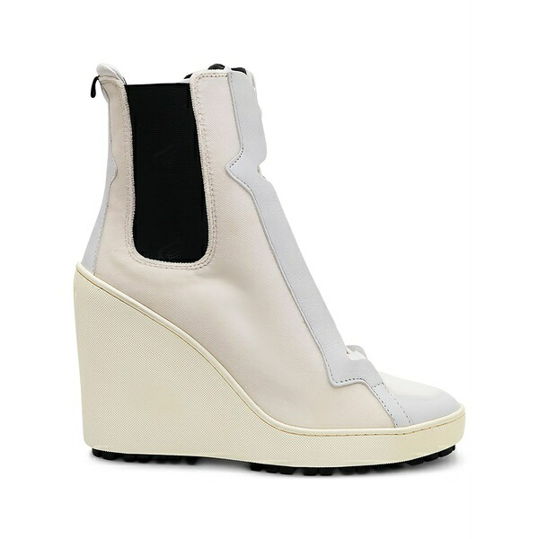ホー鵞鳥 レディース ブーツ シューズ Lace-up wedge ankle boots Neutrals