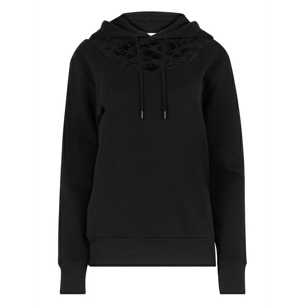 ニナリッチ レディース パーカー・スウェットシャツ アウター Drawstring fleece hoodie Black