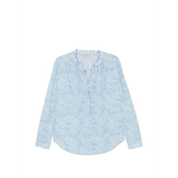 マッシモ アルバ レディース プルオーバー トップス Floral-print blouse Blue