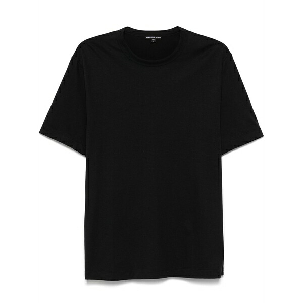 ジェームス パース メンズ Tシャツ トップス Jersey crew-neck t-shirt Black｜asty