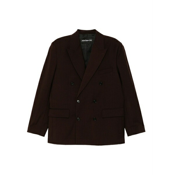デパートメントファイブ メンズ 上衣＆上衣 アウター Double-breasted blazer Red