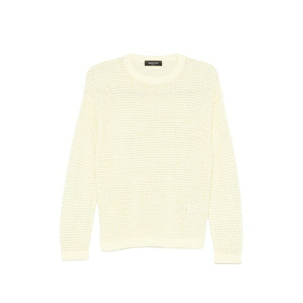 ファビアナ フィリッピ レディース 編み物\u0026スウェーター アウター Crew-neck sweater Yellow