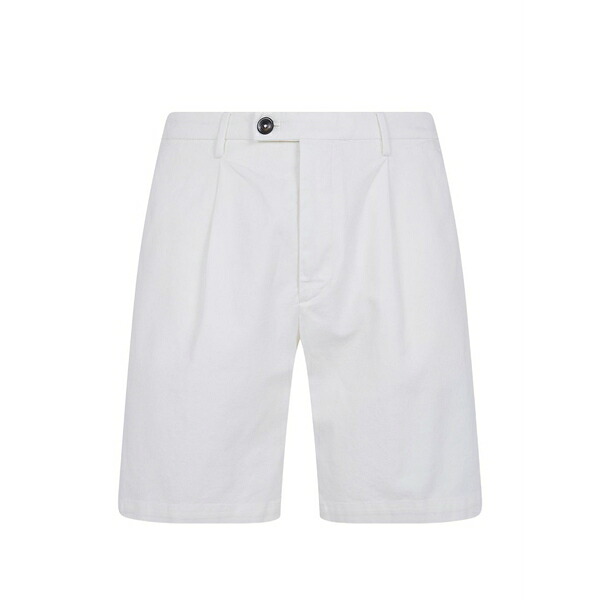マイケル 電話を掛ける メンズ 心地よいズボン下 ボトムス Harry pleated shorts White