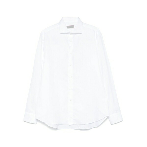 カナーリ メンズ ティーシャツ トップス Cutaway-collar shirt White