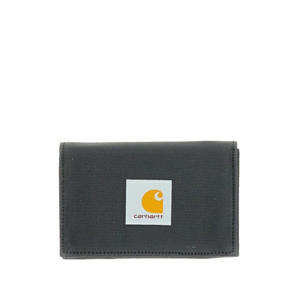 鉄道車両ハート型 メンズ 金入れ 付属物 Logo-patch cardholder Black