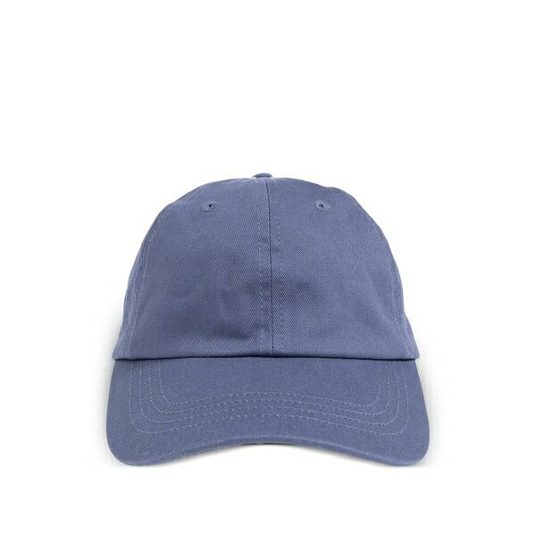 ランバン メンズ 鳥打ち帽 付属物 Signature logo-patch baseball cap Blue