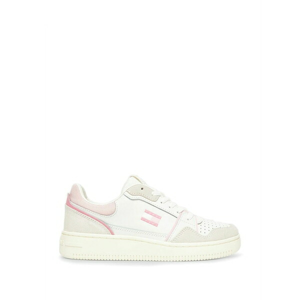 トミー ヒルフィガー レディース スニーカー シューズ Perforated panelled sneakers White