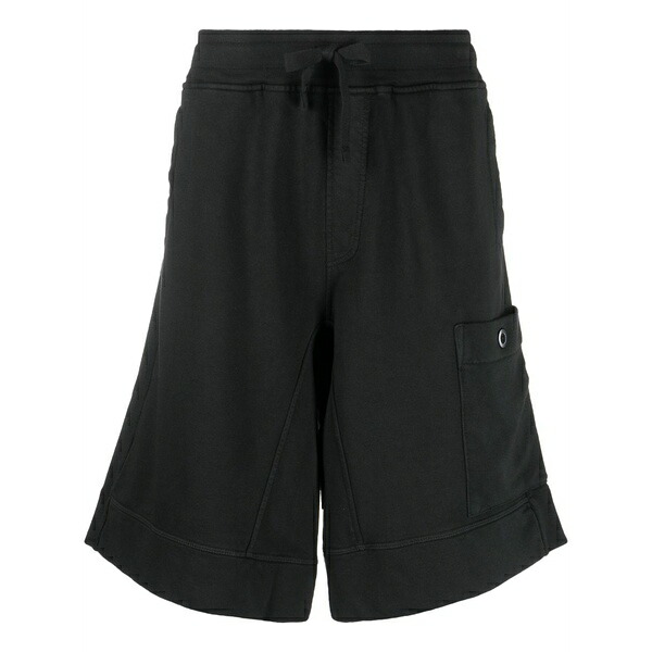 テンシー メンズ 心地好いズボン下 ボトムス Drawstring-waist cotton shorts Black
