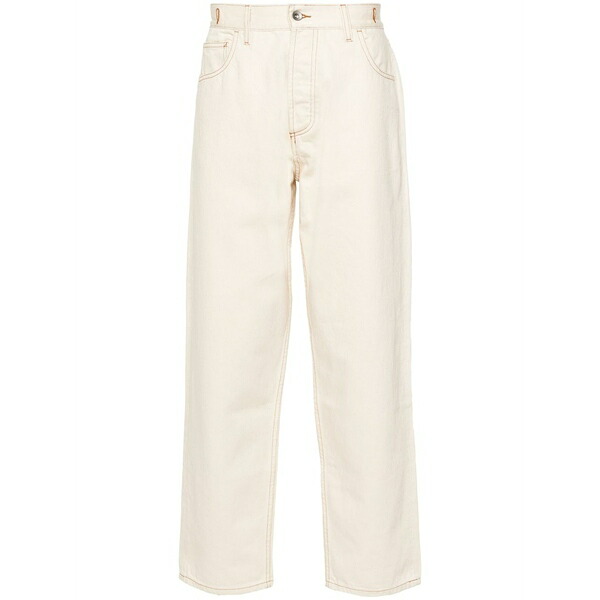 ワイエムシー メンズ ジーンズズボン下 ボトムス Logo-patch jeans Neutrals
