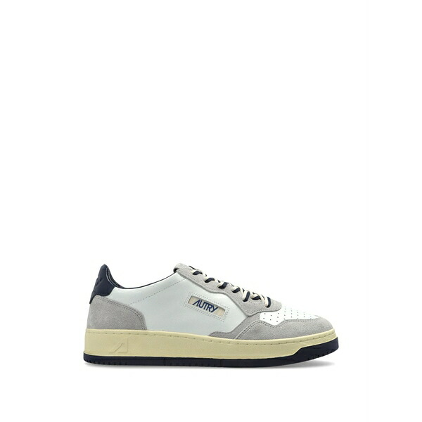 オートリー メンズ スニーカー シューズ Medalist suede-panel sneakers White