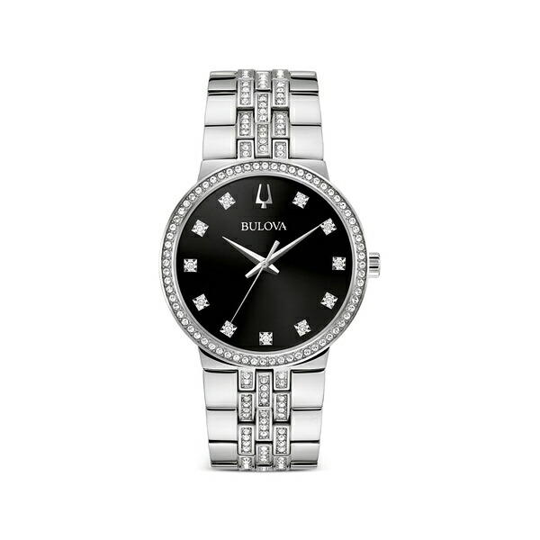 ブロバ メンズ ウォッチ 佩び物 Crystal 40粍 watch Black