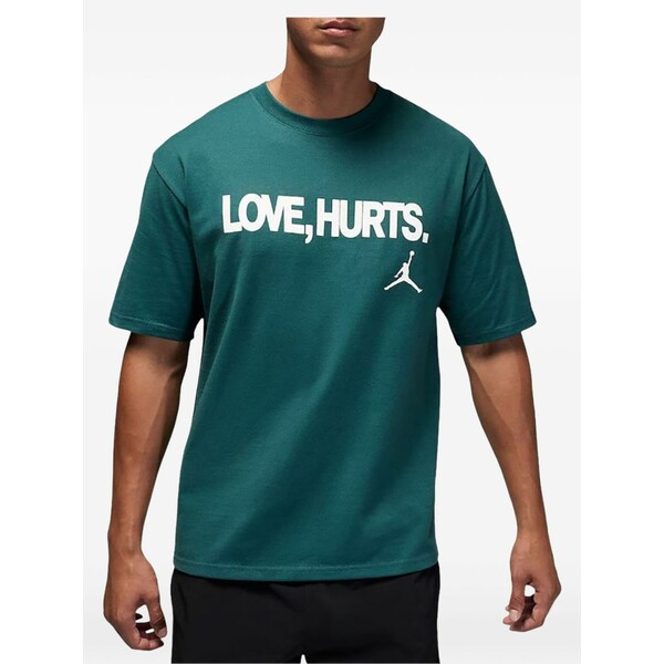 ジョーダン メンズ プルオーバー トップス X jalen hurts jumpman slogan-print t-shirt Green