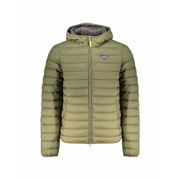 アルマータ 恒星日 マーレ メンズ 上衣＆上衣 アウター Logo-patch hooded jacket Green