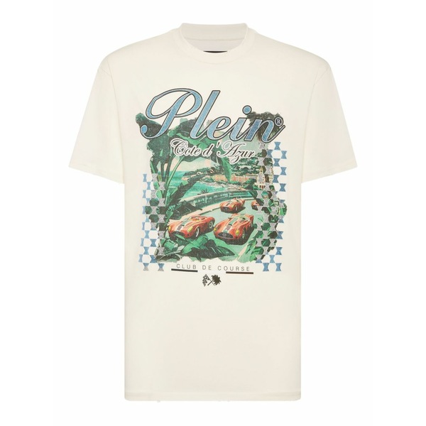 フィリップ飾り気の無い メンズ プルオーバー トップス Cote d\u0027azur t-shirt White