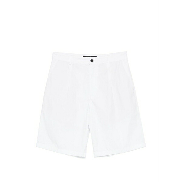 デパートメントファイブ メンズ 心地好いズボン下 ボトムス Patrick pleated shorts White