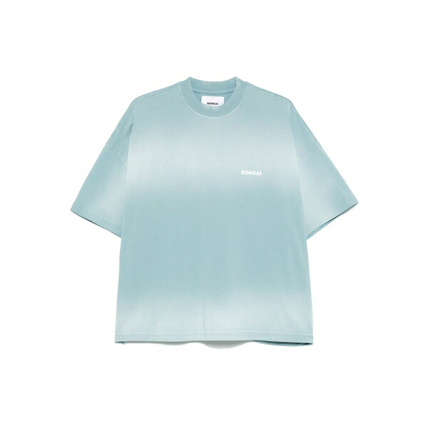 ボン犀 メンズ プルオーバー トップス Spray t-shirt Blue