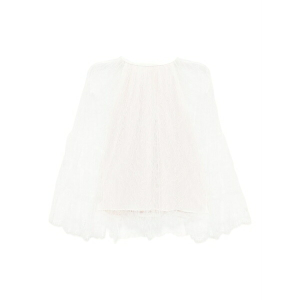 アリス アンド オリビア レディース プルオーバー トップス Lace-detail blouse White