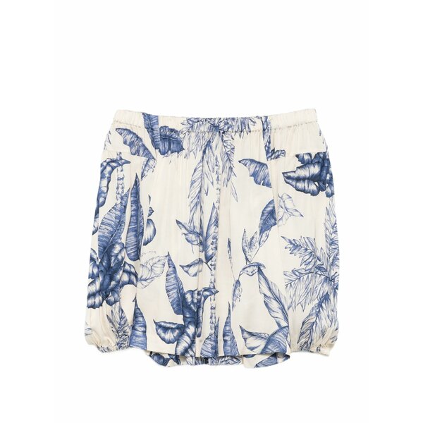クリップス レディース プルオーバー トップス Leaf-print off-shoulder top Neutrals