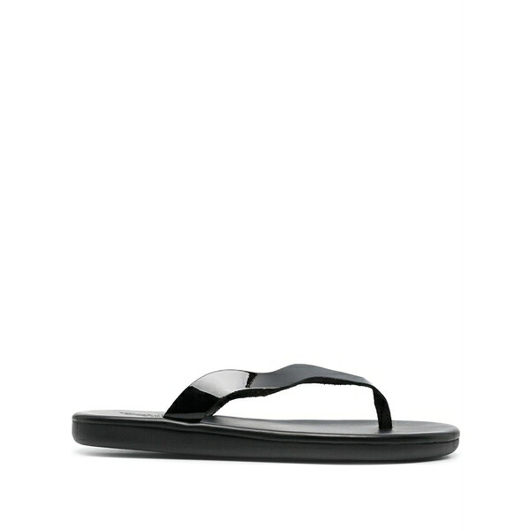 アンシエントグリークサンダル レディース サンダル シューズ Laconia leather flip flops  Black