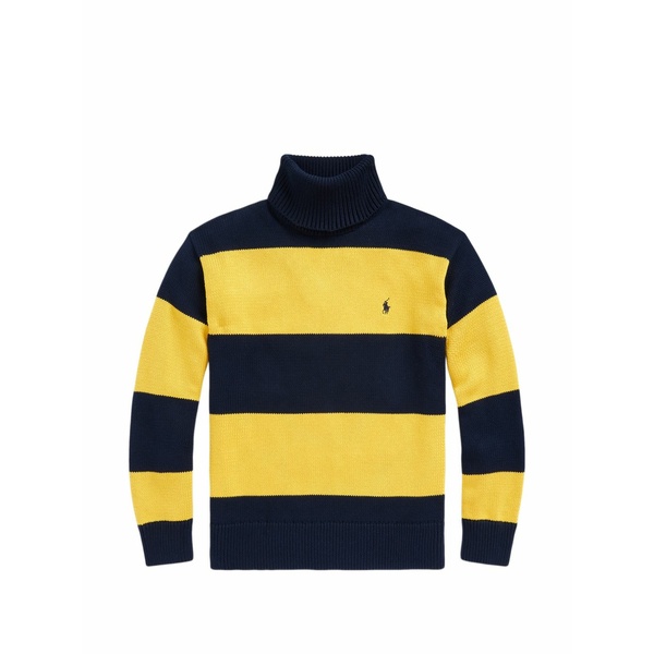 ラルフローレン メンズ 編み物\u0026ティーシャツ アウター Striped roll-neck sweater Blue