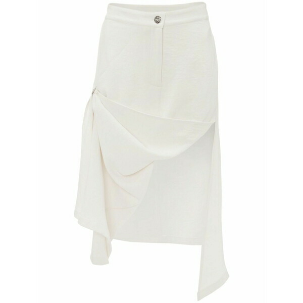 J.W.アンダーソン レディース スコート ボトムス Asymmetric draped skirt  White