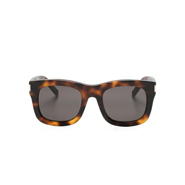 サンローラン アイウェア レディース 黒眼鏡＆アイウェア 添え物 Sl 650 monceau square-frame sunglasses Brown