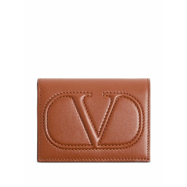 ヴァレンティノ ガラヴァーニ レディース 金入れ 付属物 Small vlogo wallet インチ calfskin Brown