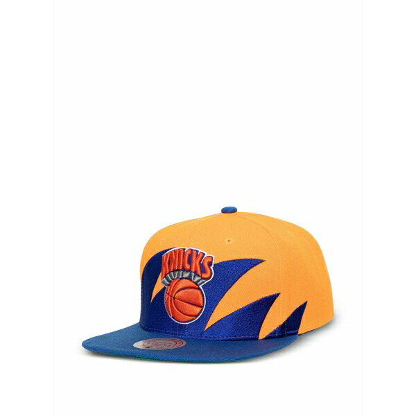 ミッチェル\u0026ネス メンズ 鳥打ち帽 付属物 New york knicks sharktooth cap Orange