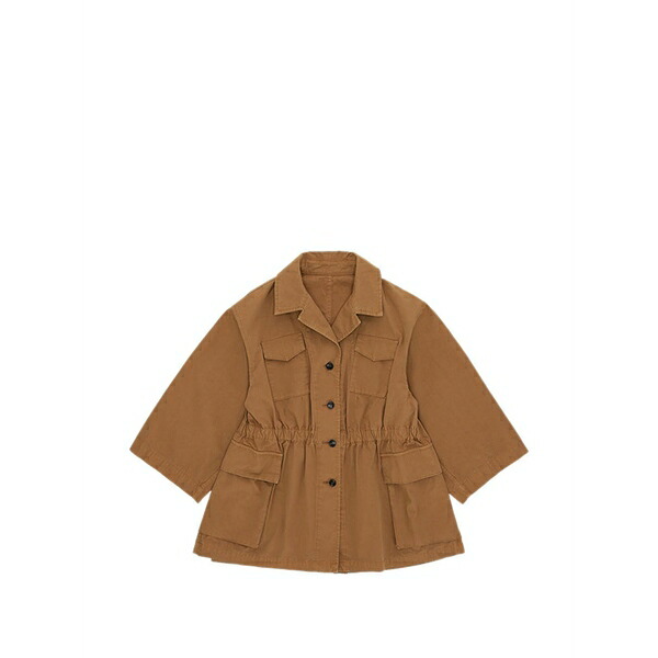 フォルテラ レディース 上衣＆上衣 アウター Sahariana patch-pocket jacket Brown