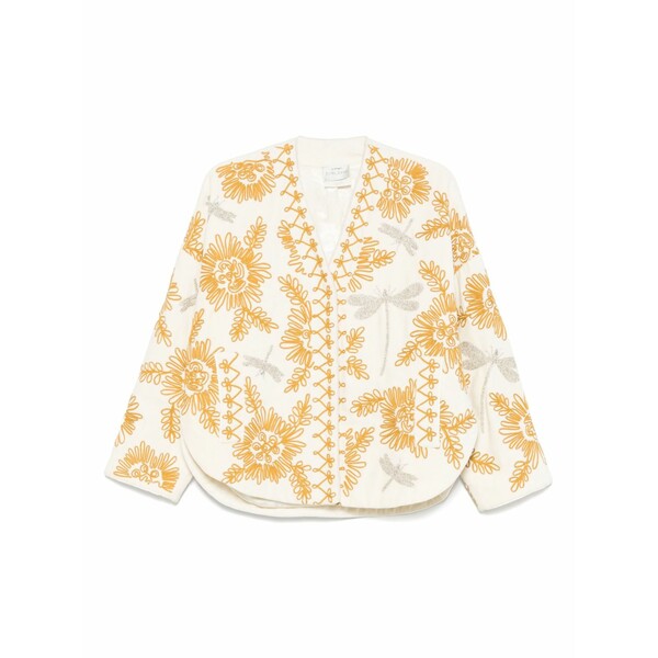 フォルテ フォルテ レディース 上衣＆上衣 アウター Cotton jacket  Neutrals