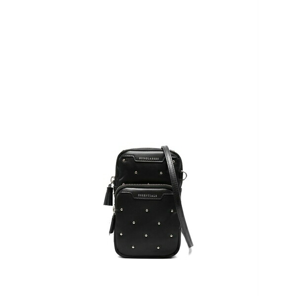 アニヤハインドマーチ レディース ハンドバック 御徒面子 Studded mini cross body bag Black