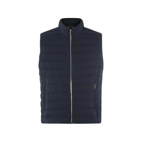 ムーレー メンズ 上衣＆上衣 アウター Quilted zip gilet  Blue