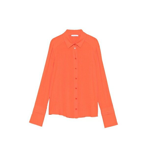 パトリツィア ペペ レディース プルオーバー トップス Button-fastening shirt Orange