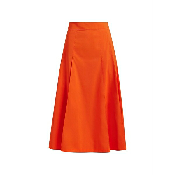 エッセンシャルアントワープ レディース スコート ボトムス Zip-fastening a-line MIDI skirt Orange