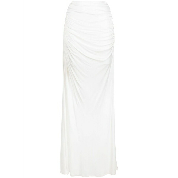 アンドレダモ レディース スコート ボトムス Draped maxi skirt White