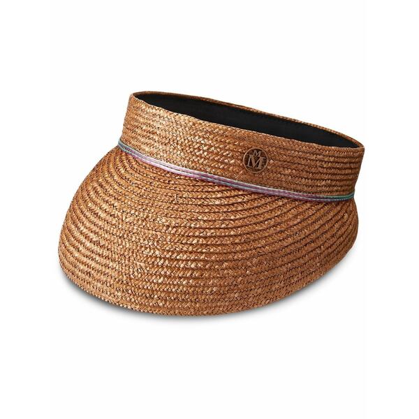 メゾンミッシェル  レディース 鳥打ち帽 付属物 Patty straw vizor Brown