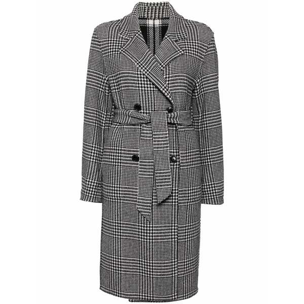 トミー ヒルフィガー レディース 厚地の外套 アウター Reversible belted coat Black