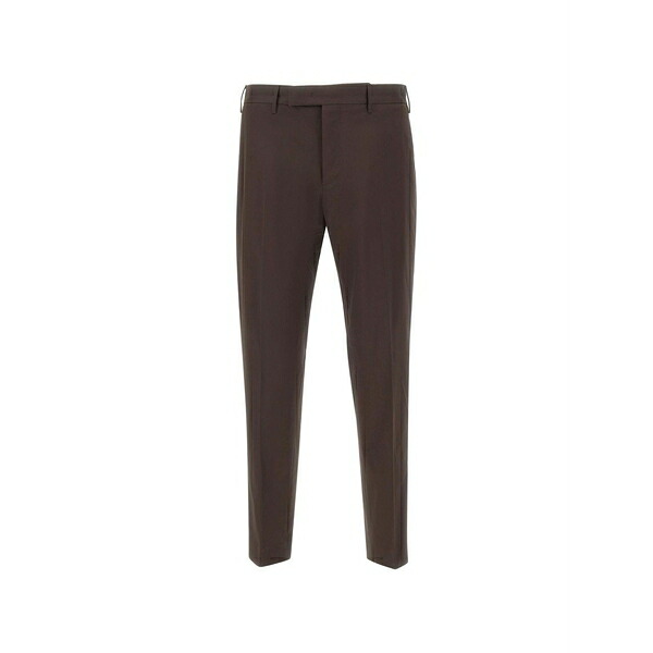 PTトリノ メンズ 心地好いズボン下 ボトムス Belt-loop pocket trousers Brown