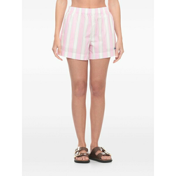 エムシーツーセイントバース レディース 心地好いズボン下 ボトムス Maeve striped shorts Pink