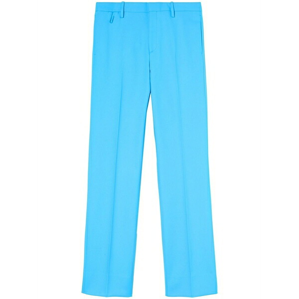 象牙色 メンズ 心地好いズボン下 ボトムス Straight-leg tailored trousers Blue