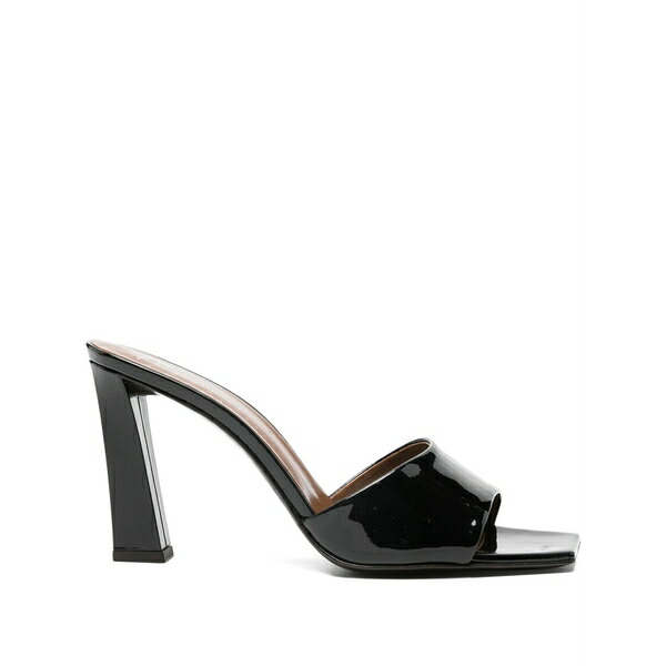 ジュゼッペザノッティ レディース サンダル シューズ Block-heel square-toe mules Black