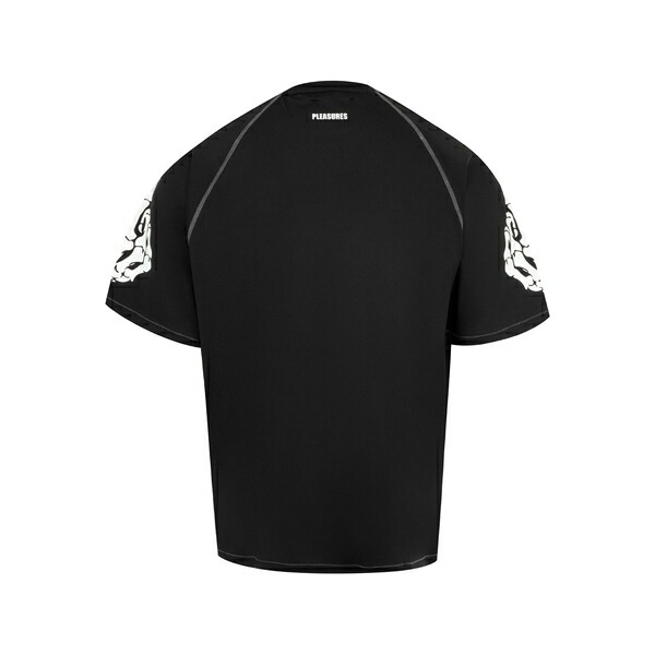 プレジャーズ メンズ ティーシャツ トップス Pollution graphic print t-shirt Black