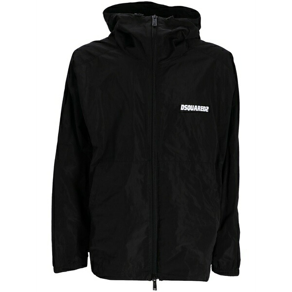 ディースクエアード メンズ 上衣＆上衣 アウター Zip-up hooded jacket Black