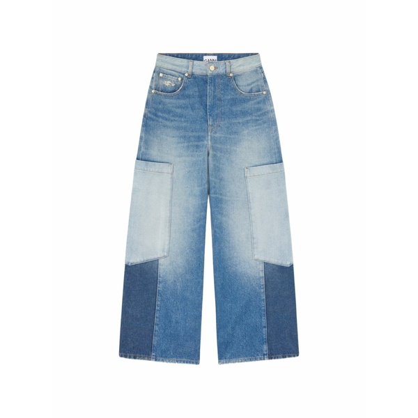 ガニー レディース デニムパンツ ボトムス Panelled jeans Blue|asty
