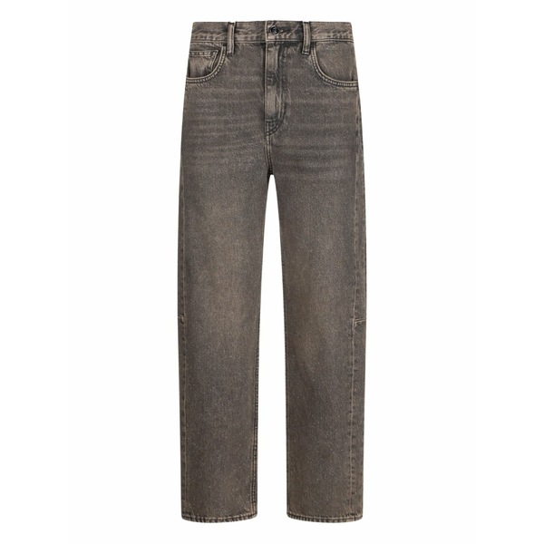 リュージョー レディース ジーンズズボン下 ボトムス Stonewash logo-patch jeans Brown