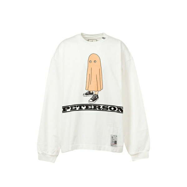 ミハラヤスヒロ メンズ パーカー・スウェットシャツ アウター Printed long sleeves t-shirt White
