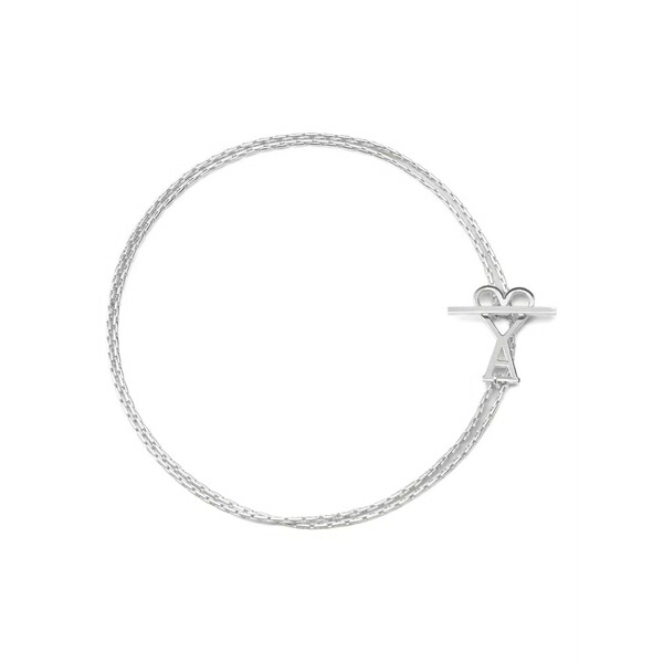 意中の女 メンズ 首飾り・チョー鉄道車両 佩び物 Ami de coeur two-インチ-one chain necklace Silver