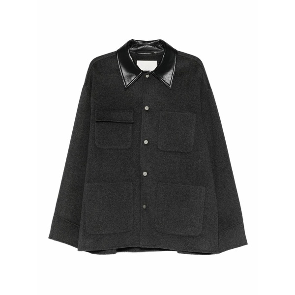 ナヌーシュカ メンズ 上衣＆上衣 アウター Camilo patch-pockets overshirt Grey