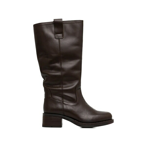飛球英国の首都 レディース ブーツ シューズ Block-heel boots Brown