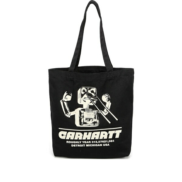 鉄道車両ハート形 メンズ トートバッグ 御徒面子 Graphic-print canvas tote bag Black